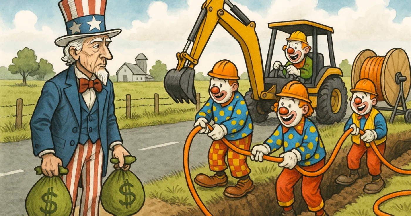 The Great American Backhoe Bonanza: How Washington’s Fiber Obsession Buried the AI Future, Until Now